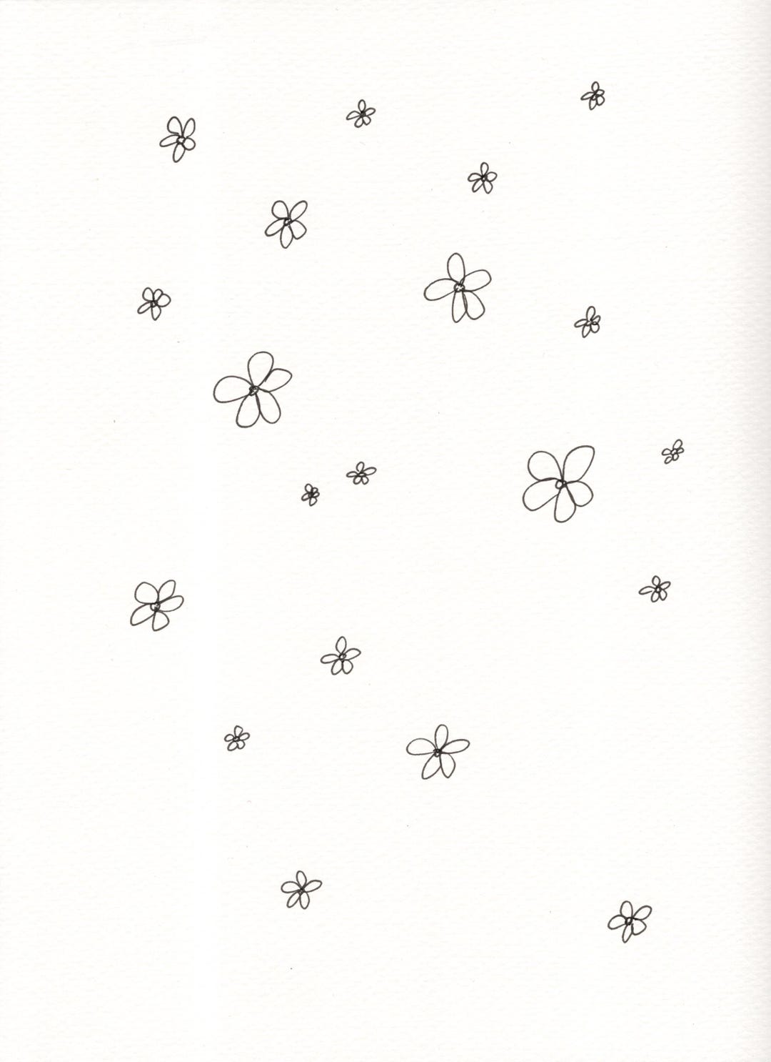 Printable Inky Printable Ink Flowers - Etsy