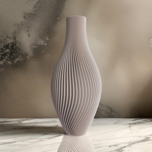 NEW! 3D Vase for fresh and dried flowers / Modern and unique / 3D printed vase / Glass insert included / Decoration / Eco / Sustainable