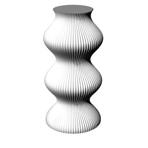 NEW! DRAVA Vase for fresh and dried flowers / Modern and unique / 3D printed vase / Glass insert included / Decoration / Eco / Sustainable