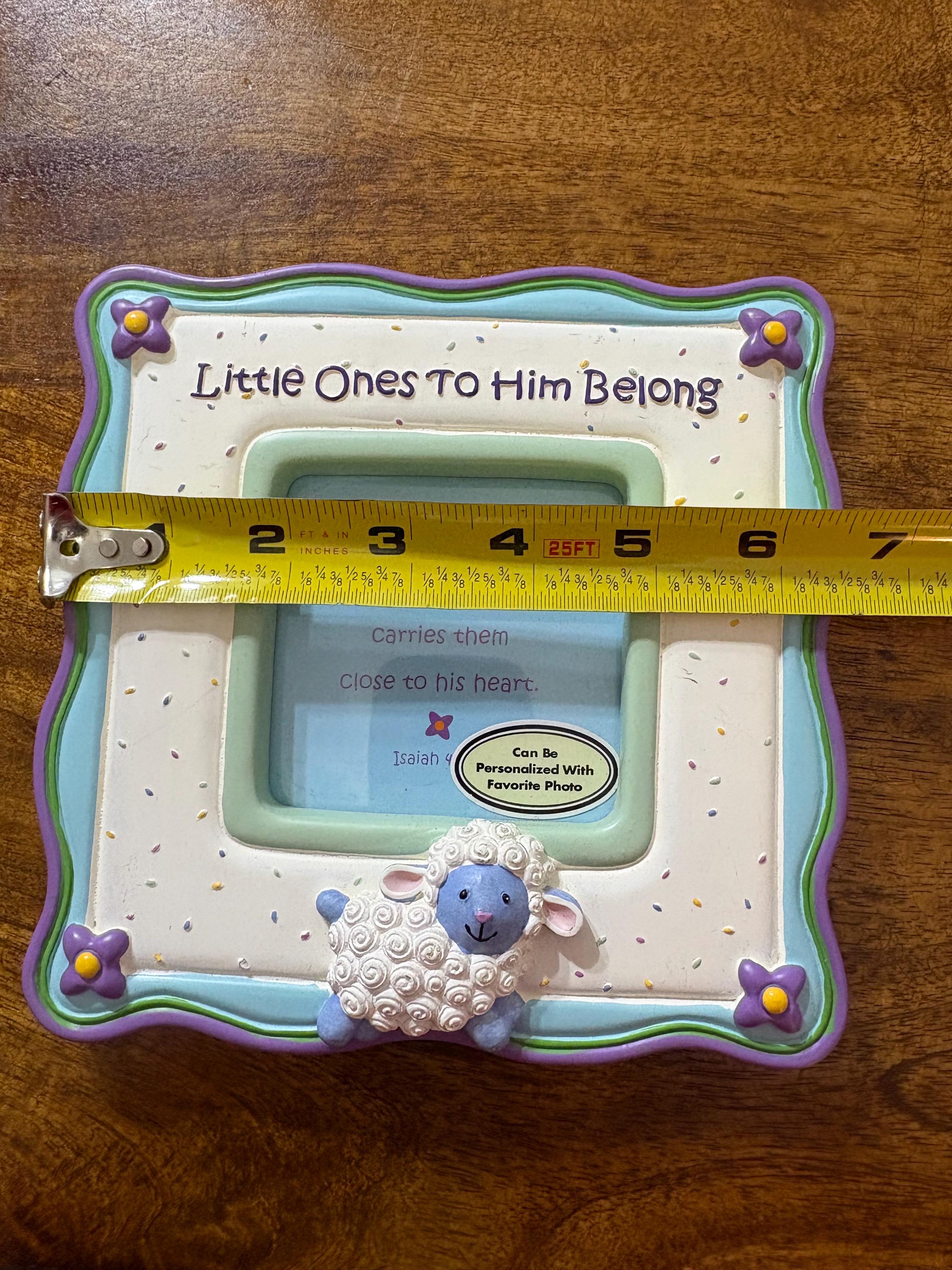 Two Vintage Russ Baby Ceramic Picture Frames for a Christening or