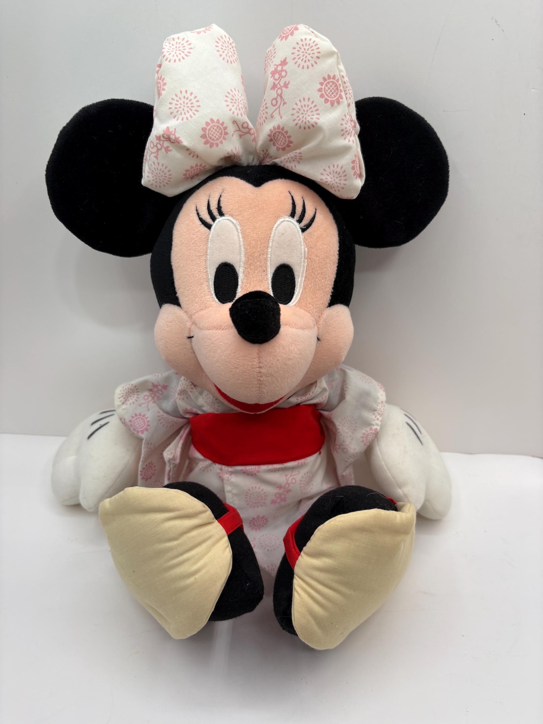 1990年代のヴィンテージミニーマウス着物ぬいぐるみ、ディズニー