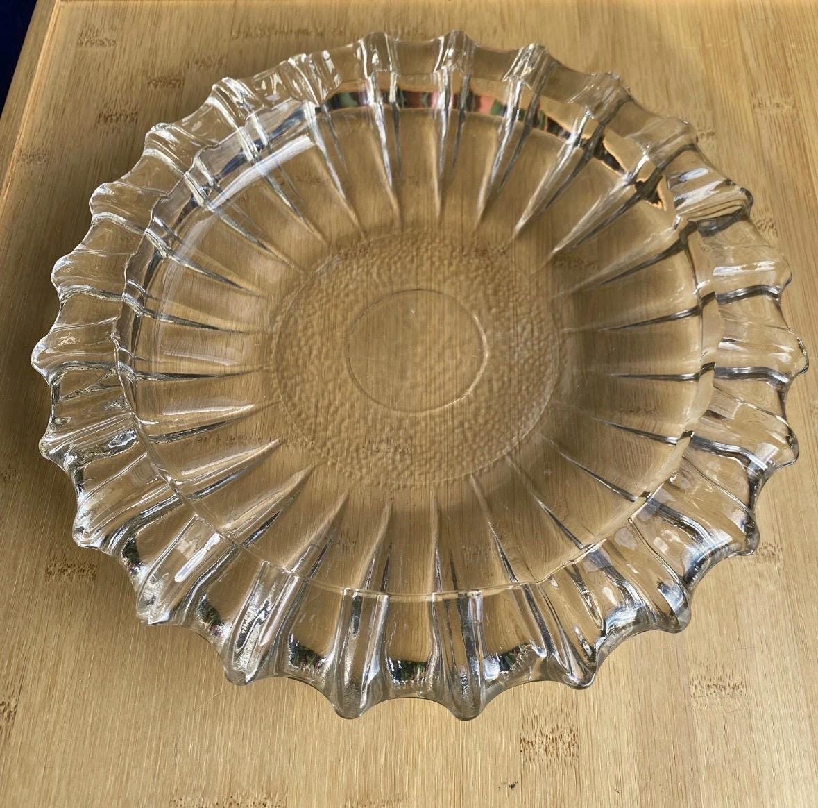 Vintage Fostoria glass 10 inch ashtray - timeless elegance - catchall tray - jewelry holder
