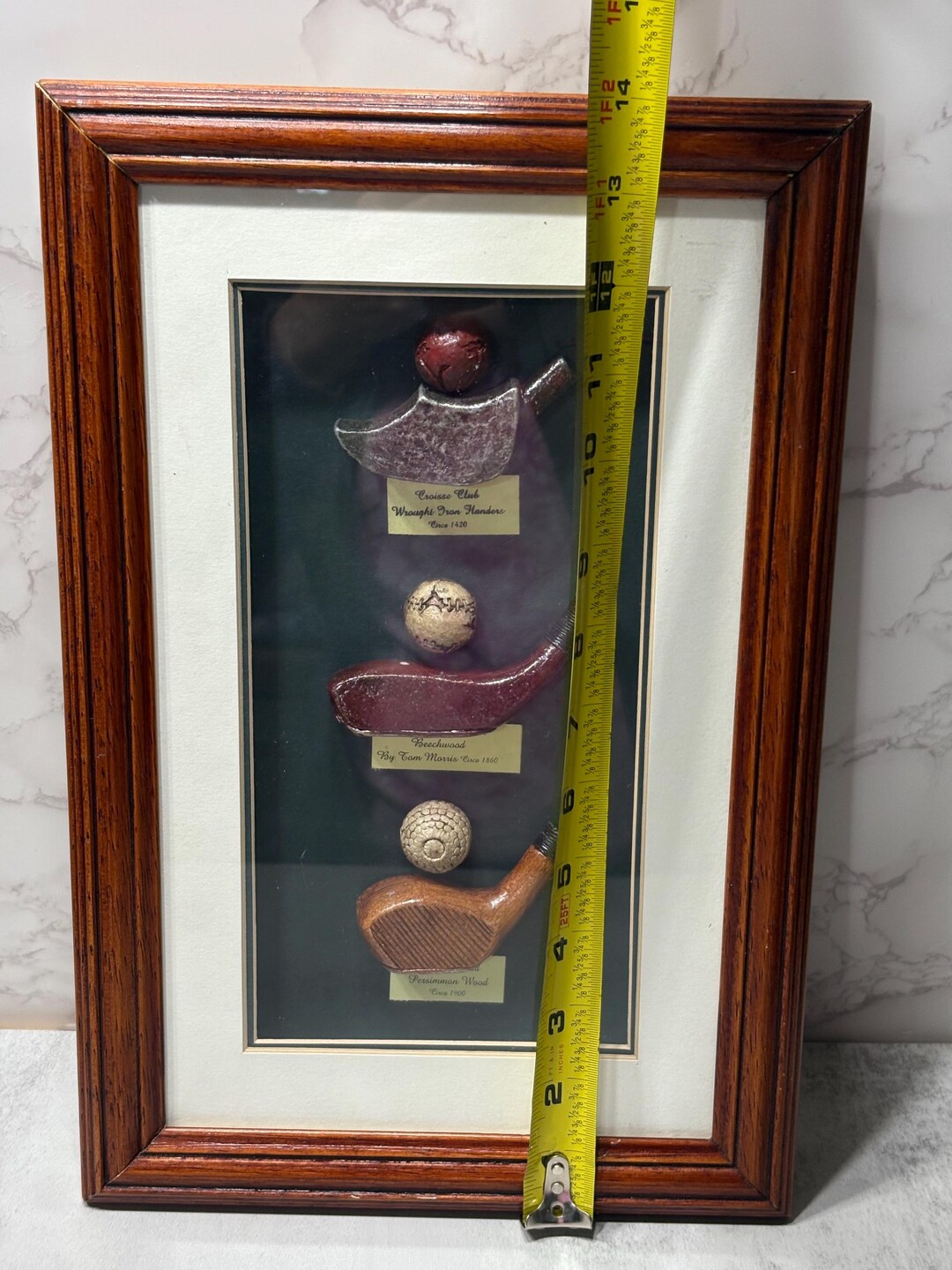 Putter Shadow Box Framed Golf Club Shadowbox Putter Driver Iron Arister Gifts Golfer 14 X ...
