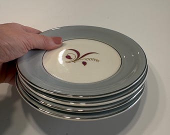 Upsala Ekeby,gefle, Yellow Plates,set of 4 Plates 18 X 18cm, Retro