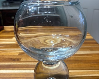 Jarrón de cristal de doble bola Vintage Studio Nova, decoración posmoderna