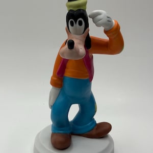 Vintage Disney Goofy Ceramic Bisque Figure 8&quot; Made in Mexico