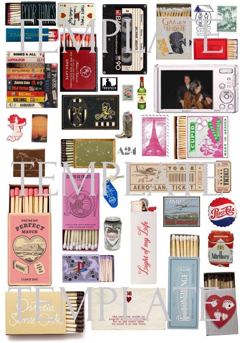 Matchboxes Patern Matchbox Poster Template, Romantic Gift Ideas, Valentine's Day Ideas ...