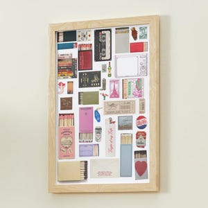 Matchbox Poster Template, Romantic Gift Ideas, Valentine&#39;s Day Ideas. Customizable Matchbox Print.