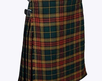 Scottish Traditionellen County Cavan 8 Yard Schwergewicht Tartan Kilt Herren Handgefertigte Tartan Kilts