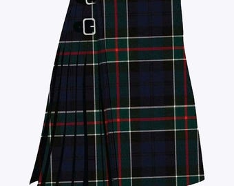 Schottischer traditioneller Colquhoun moderner 8-Yard-schwerer Tartan-Kilt - handgemachte Tartan-Kilts für Herren