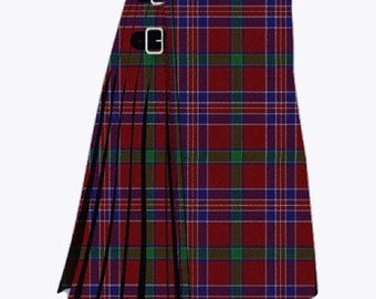 Schottische traditionelle McNiven-Familie 8 Yard schweres Gewicht Tartan Kilt Herren handgefertigte Tartan Kilts