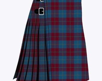 Scottish Traditionelle Reagan 8 Yard Schwergewicht Tartan Kilt Herren Handgefertigte Tartan Kilts