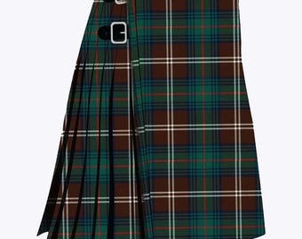 Handgemachter Schottenkaro Kilt: Chisholm Jagd, Schottenkaro, 8 Meter