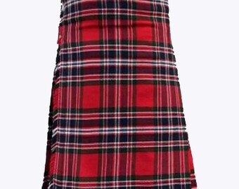 Schottische traditionelle MacFarlane moderne 8 Yard schwere Tartan Kilt Herren handgefertigte Tartan Kilts