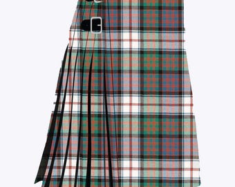 Schottisch-Traditionelles MacDonald-Kleid Antiker 8 Yard Schwerer Tartan Kilt Herren Handgefertigte Tartan Kilts