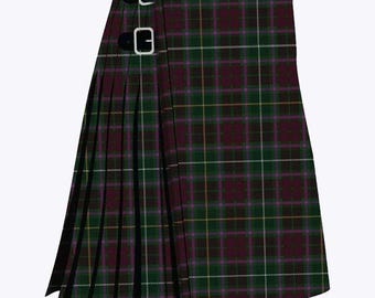 Schottischer traditioneller Crosbie moderner 8-Yard-schwerer Tartan-Kilt - handgemachte Tartan-Kilts für Herren