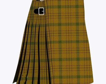 Schottischer traditioneller Houston Moderner 8 Yard Schwerer Tartan Kilt - Handgefertigte Tartan Kilts für Herren