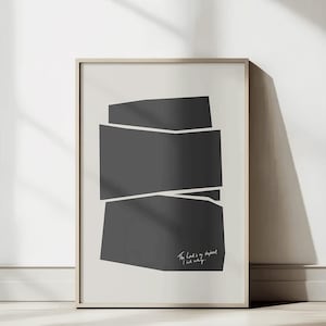 Non mi manca nulla - Salmo 23:1, Poster biblico astratto minimale