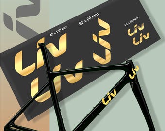 LIV Fahrrad Aufkleber Set: Wetterfeste Vinyl-Aufkleber