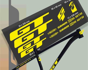 Biker Aufkleber auf Fahrrad. ID-Abziehbilder