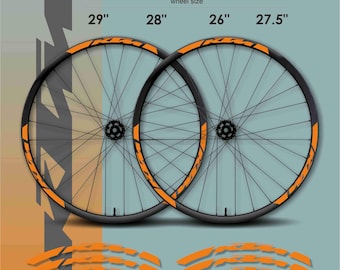 KTM Fahrradfelge Aufkleber: 26, 27,5", 28", 29" Zoll Räder