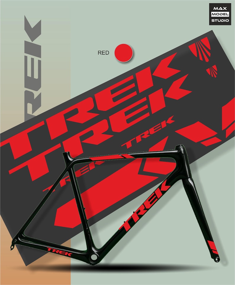 Custom TREK Bike Decal Set: Weatherproof Vinyl Stickers - Etsy