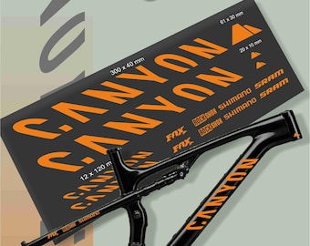 Pegatinas Canyon para bicicleta. Calcomanías Canyon