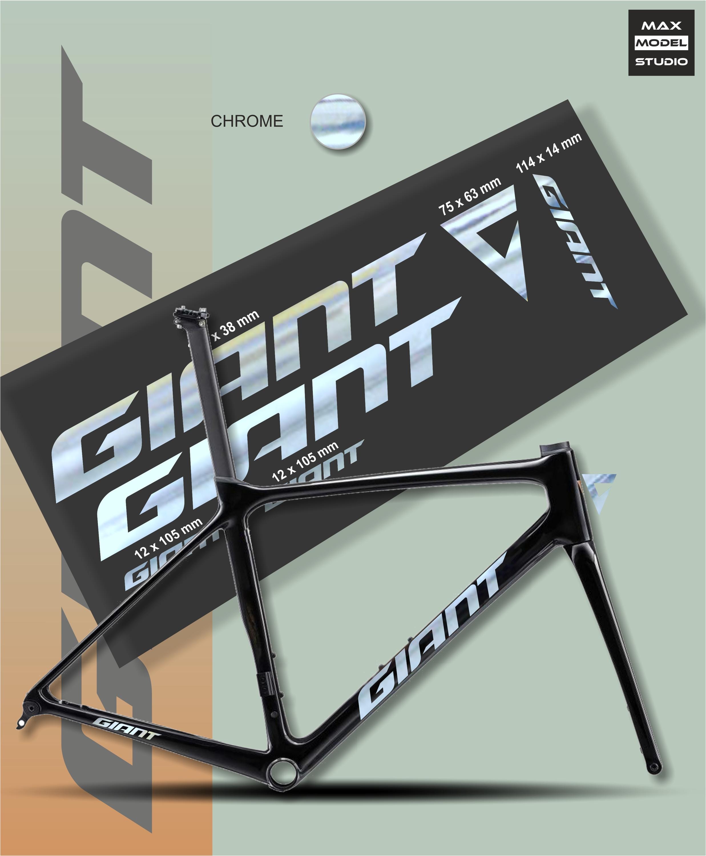 giant bicycle decals Trance Advanced (2017-2019) Frame Decal Set Adhesivo de calidad 3M Custom Made GIANT Bicycle Stickers,