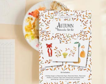 Autumn Beginner All-in-one DIY Watercolor Art Kit