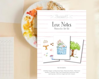 Love Notes Beginner All-in-one DIY Watercolor Art Kit
