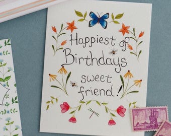 Happiest of Birthdays Greeting Card