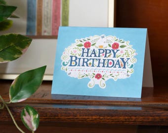 Garden Birthday Greeting Card