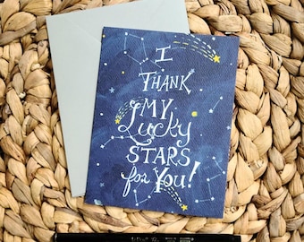 Thank My Lucky Stars Greeting Card
