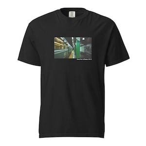 Boston Green Line Train T-Shirt | Vintage MBTA Subway Tee | Eco-Friendly Boston Transit Shirt | Commuter Graphic Tee | City Rail Fan Gift
