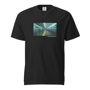 Boston Blue Line Train T-Shirt | Classic MBTA Subway Tee | Boston Commuter Graphic Shirt | City Rail Fan Gift | Public Transit Apparel
