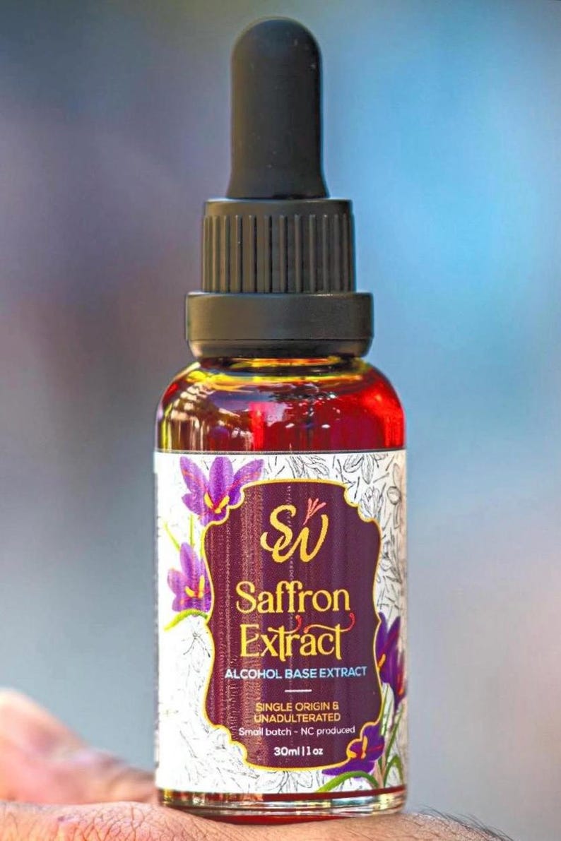 Most Potent Saffron (crocus Sativus) Dried Stigmas Herbal Tincture ...