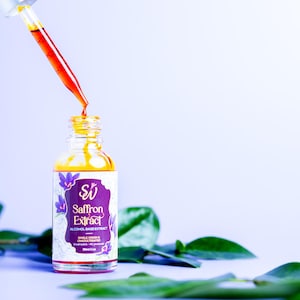 Most Potent Saffron (Crocus Sativus) Dried Stigmas Herbal Tincture Extract