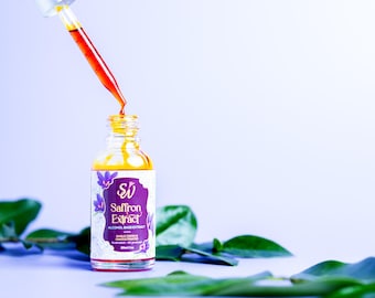 Most Potent Saffron (Crocus Sativus) Dried Stigmas Herbal Tincture Extract