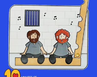 Paulo e Silas na Prisão - Artesanato da Escola Dominical