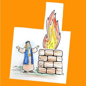 Elijah And The Prophets Of Baal - Bible Craft for Sunday School