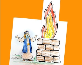 Elijah And The Prophets Of Baal - Bible Craft for Sunday School