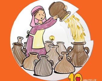 Elisha and the Widow&#39;s Oil - Bible Craft