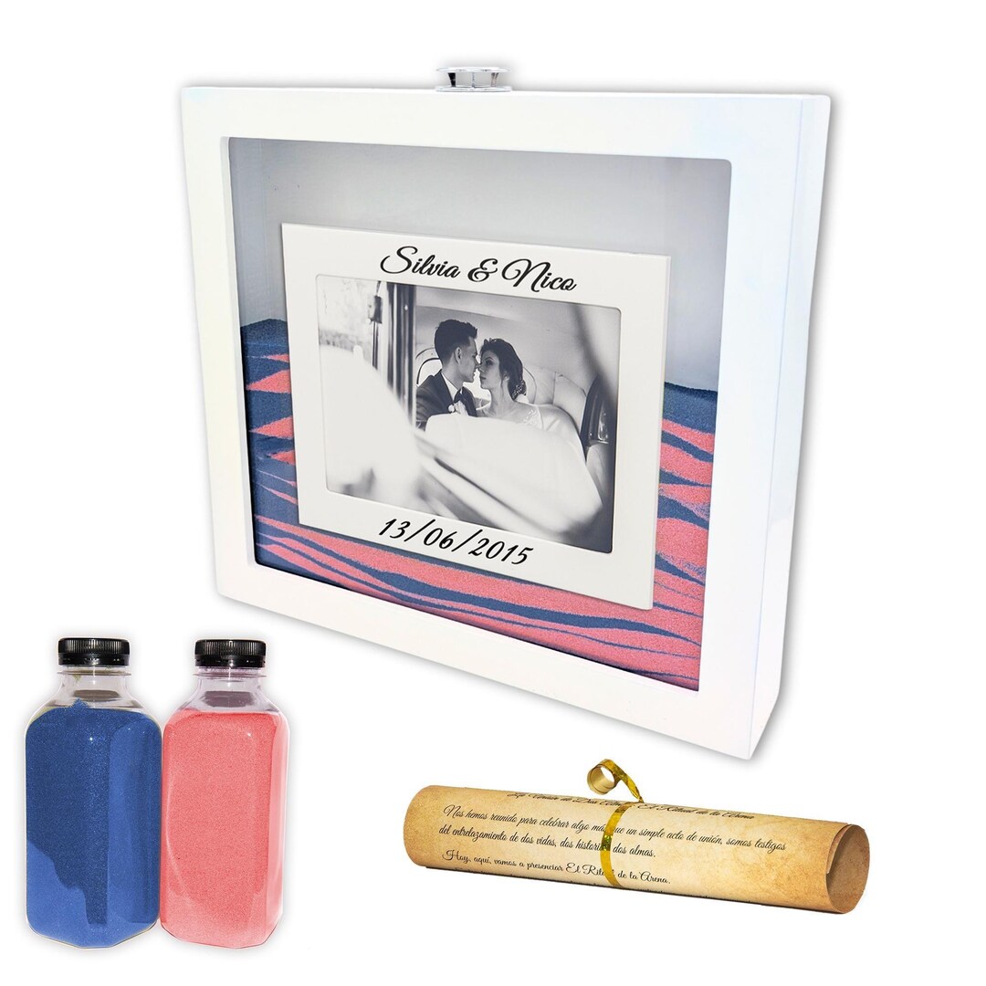 Personalized Wedding Sand Ritual - Wedding Sand Ceremony Frame ...