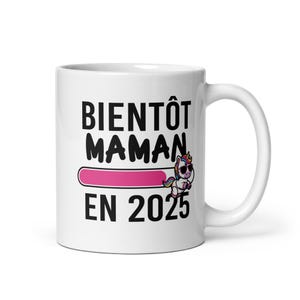 Kubek „Przyszła mama” 2025 – oryginalny prezent na ogłoszenie ciąży