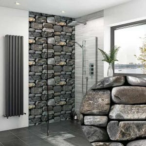 Shower Panel Pebble Stone Design