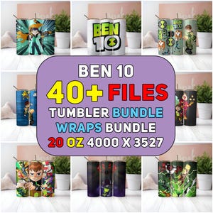 40+ Ben10 Tumbler Wrap Bundle | Ben10 Tumbler Wrap PNG | 20 oz Sublimation Tumbler | Ben10 Tumbler PNG | Cartoon Tumbler Wrap