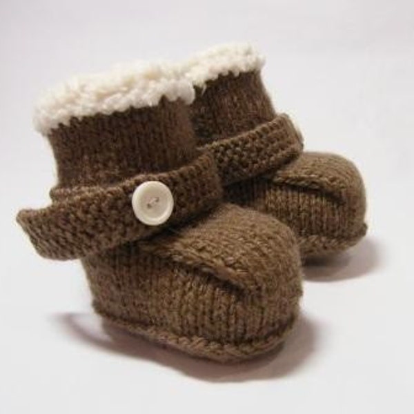 Brown 'Ugg' style boots 0 - 3 months