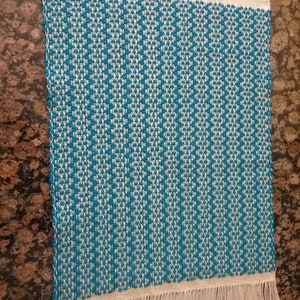 Handwoven Placemats - Turquoise/Sea Blue