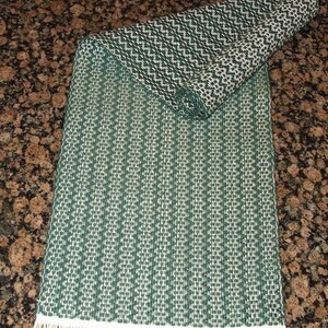 Handwoven Table Runner - Forest Green 50 inch