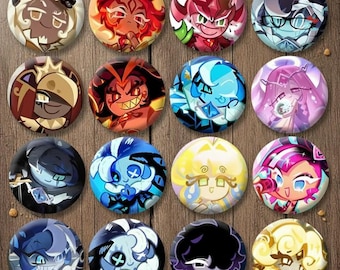 Funny Game Cookie Run Round Brooch Cartoon Shadow Milk Badge Backpack Hat Enamel Pins Accessories Toys Gifts for Kids Friend